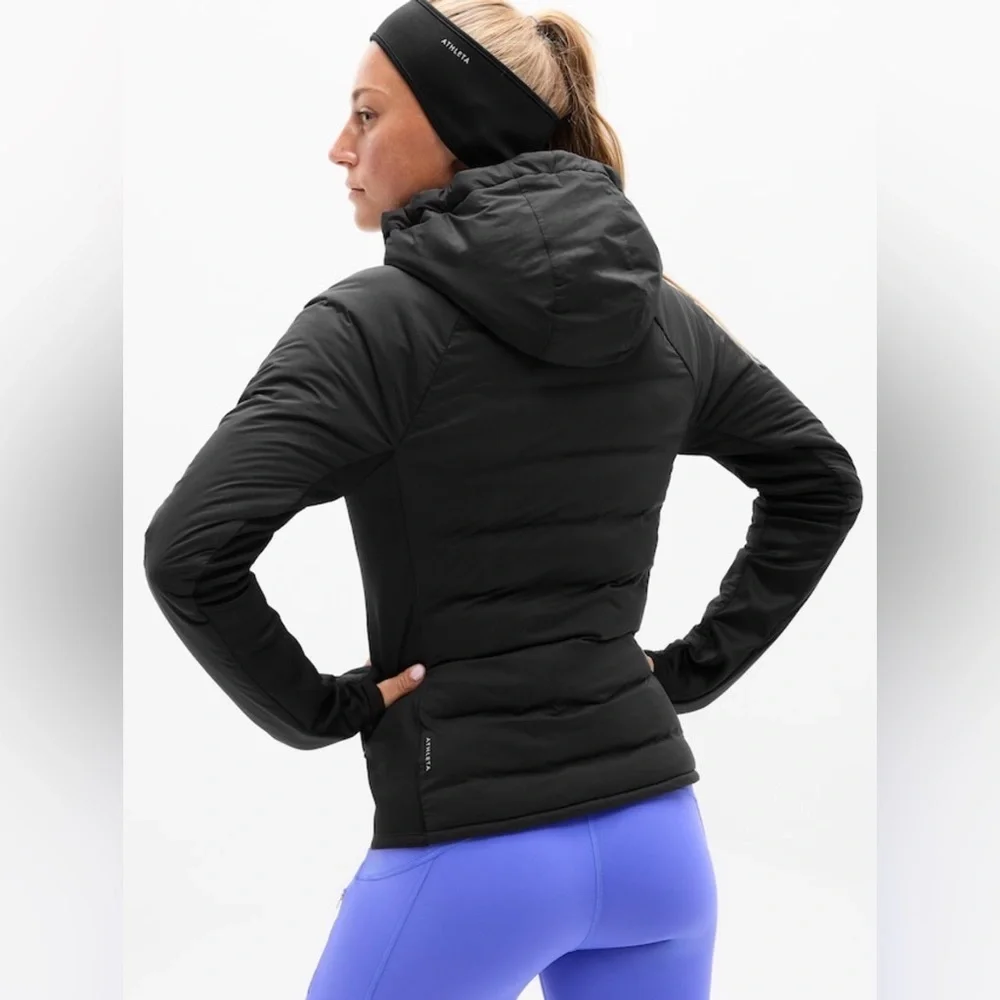 NWT Athleta Inlet Apex Black Jacket 2.0 Sz Medium (#768239) - Picture 2 of 8